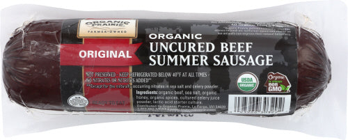 Organic Uncured Beef Summer Sausage